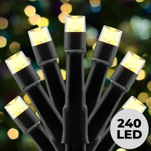 Sapin de NoëL - 240LED 2M x 12 Guirlandes Lumineuses de Arbre Noel