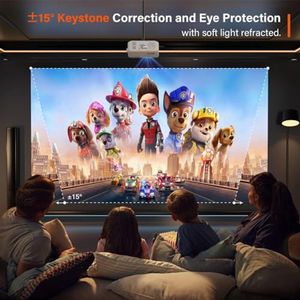 Draagbare Videoprojector 1080p Full HD met 50% Zoom - Ideaal voor Thuisbioscoop