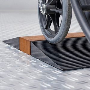 Datona® Rubberen drempelhulp 30 mm - Zwart