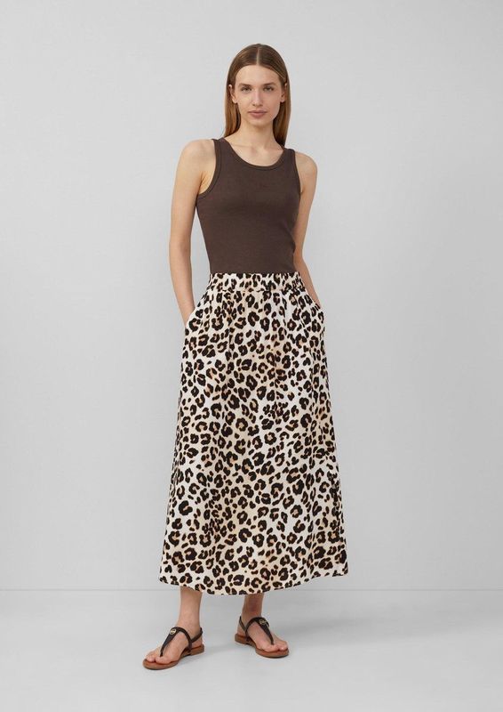 s.Oliver - A-lijnrok - Luipaardprint - Viscose