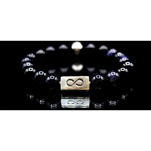 Edelsteen armband - Blauwe goudsteen 10MM - Sieraden man en vrouw - Armband man en vrouw - Armband dames en heren - Cadeau man en vrouw Sieraden heren en dames - Unisex armband