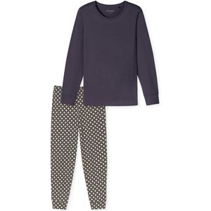 Schiesser - Pyjama Comfort Essentials - Grafiet - Katoen - 2-delig