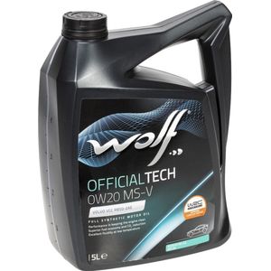 Motorolie Wolf Officialtech MS V 0W20 C5 - 5L
