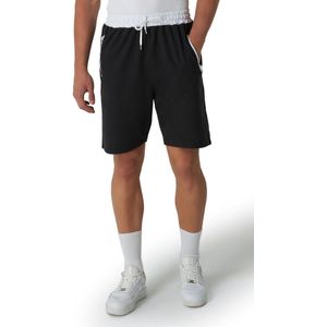 Smith & Solo korte broek heren - comfortabele shorts heren - katoen sweat short - zwart wit
