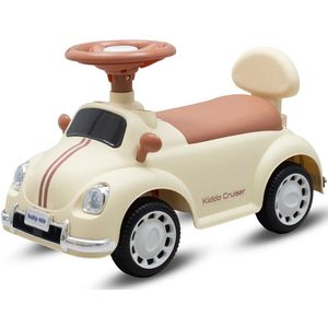 Baby Mix Baby Kiddo Cruiser Loopauto Beige – Retro Stijl en Veiligheid voor Kleintjes