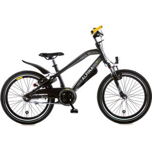 Alpina Trial fiets - 20 inch - Space Black Matt - Mountainbike - Jongensfiets - Zwart