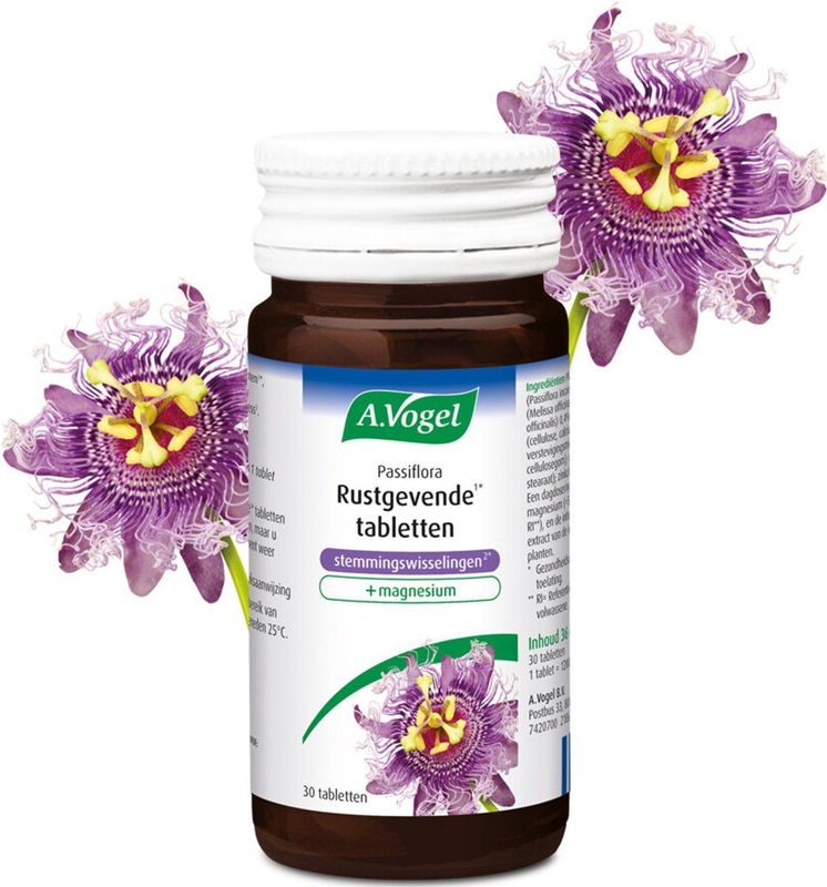 A.Vogel Passiflora Rustgevend bij Stemmingswisselingen - 2 x 30 tabletten - Voordeelverpakking