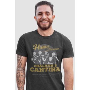 Star Wars Chalmun`s Cantina T-shirt antraciet gemêleerd L