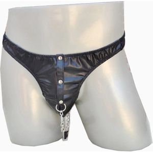 String-Latex-Heren-Sexy-Goedkoop-Ketting-Drukkers-Erotisch-Gay-Homo-Spannend-Zwart