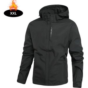 Nivard Windjas Heren - Parka - Lente & Herfst - Jas - Volwassen - Windjack - Windbreaker - Outdoor - Zwart - S