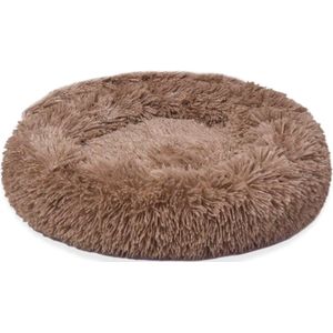 Topmast Fluffy Donut Dierenmand - Hondenkussen 120 cm - Camel - XXL