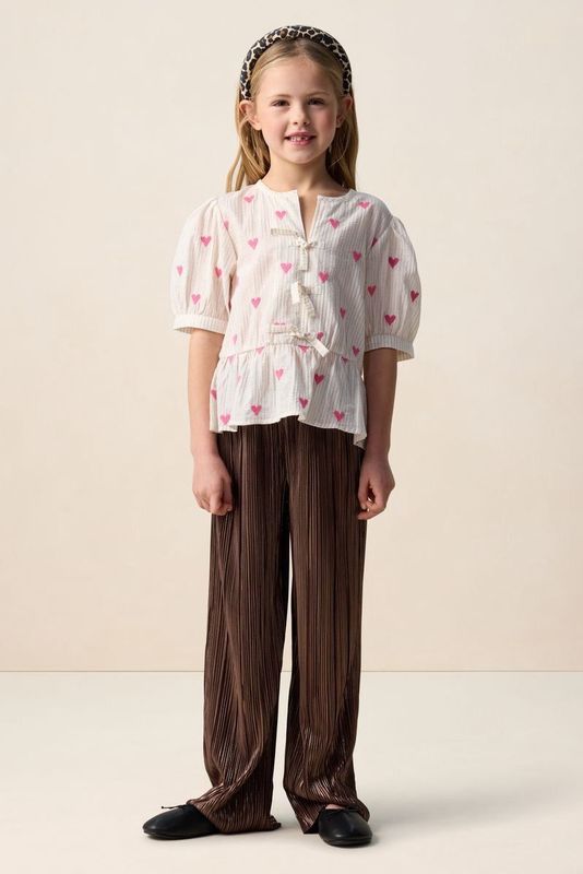 Gouden plissé broek