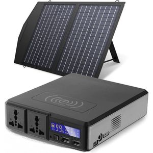 Velox Solar Power Station - Powerbank - Zonnepaneel - Zonnepaneel Camper - 41600mAh - 60W
