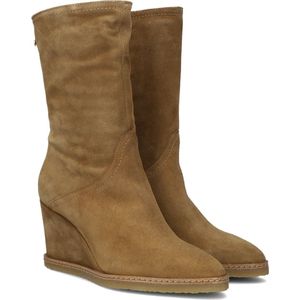 Notre-V Ap176 Enkellaarsjes - Enkelboots met rits - Dames - Taupe - Maat 41