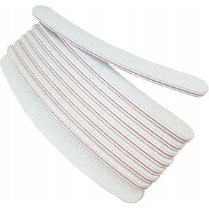 10x Professionele Nagelvijl Banaan Zebra Dubbelzijdig 180/240 of 100/180