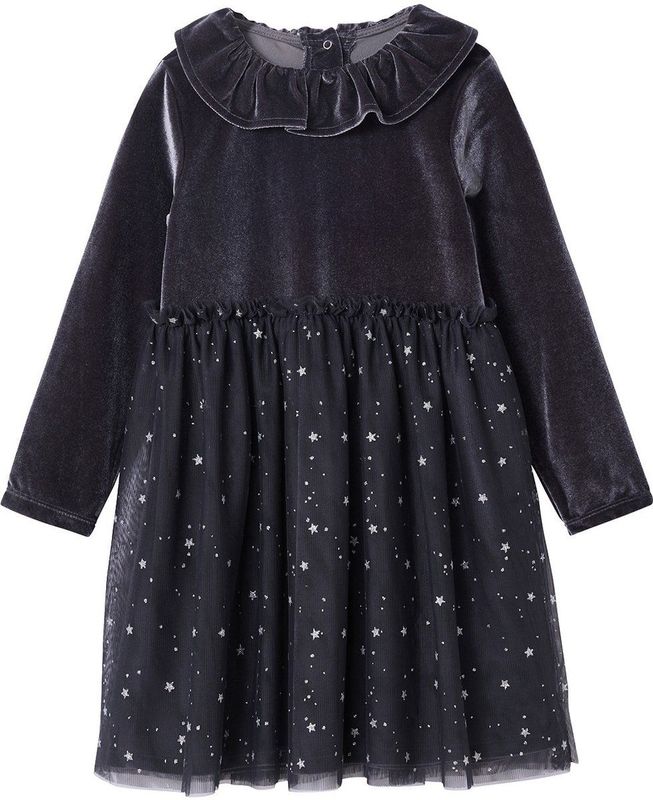 Vertbaudet - Kerstjurk - Fluweel - Meisjes - Met Sterrentule
