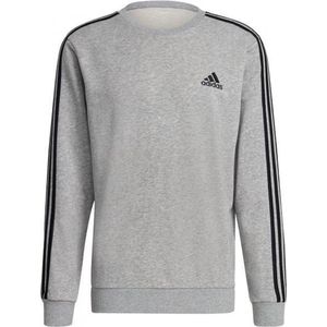 adidas 3-Stripes Fleece Hoodie Heren - Sporttruien - grijs - Mannen