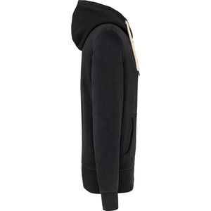 Kariban Vintage herensweater met rits en capuchon KV2306 - Vintage Charcoal - 3XL