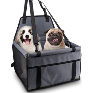 Opvouwbare Autostoel voor Hond - Hondenmand met Hondentuig - Autozitje - Autobench - Hondenstoel - Reisbench