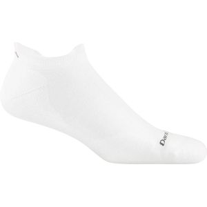 Run No Show Tab Ultra-Lightweight with Cushion - White- Hardloopsokken van merinowol
