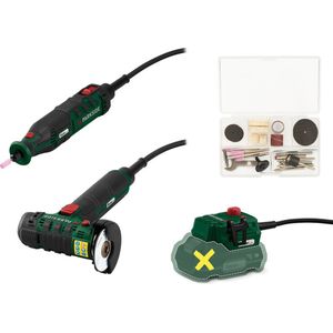 PARKSIDE® 20 V accu-modelbouw-set, zonder accu en oplader - Toerental Multi-tool: max. 25000 min-¹ - Toerental haakse slijper: max. 6000 min-¹