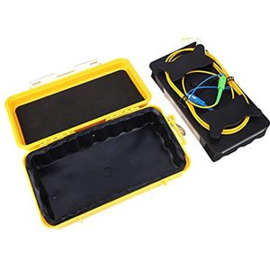 Fiber Optic OTDR Launch Cable Box, 2km Extension Cable SM (9/125) Dead Zone Eliminator Optical Fiber Ring Extension Cord OTDR Eliminator Fiber Box (SC/UPC-SC/APC)