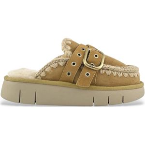 Mou - MU.FW531030A - Leren Klompen - Groen - Casual