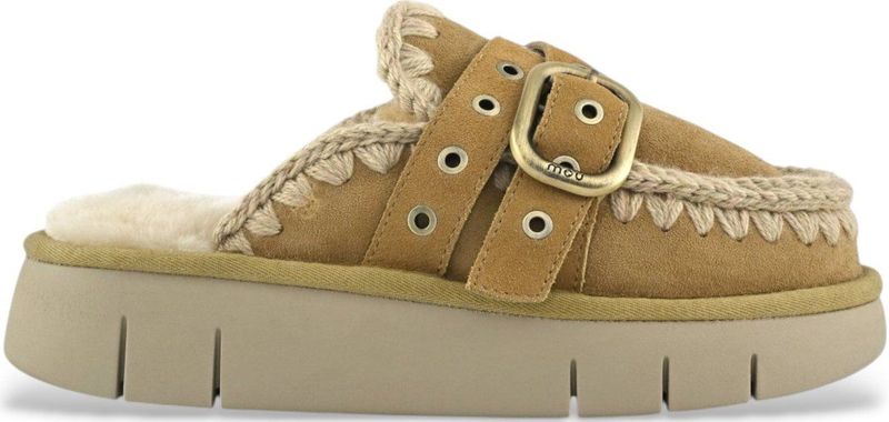 Mou - MU.FW531030A - Leren Klompen - Groen - Casual