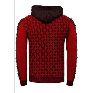 Rusty Neal - heren trui rood - antra - hoodie - 13362