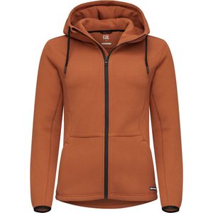 Cutter & Buck Pemberton Hood FZ Dames 358419 - Roest Oranje - 36/S