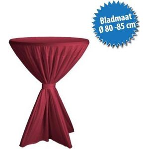 Cover Up Statafelrok Basic, met strik - Ø80-85cm - Bordeaux