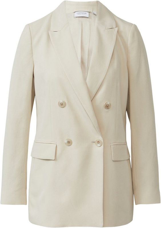 comma - Indoor-Blazer - Geraffineerde Blazer - Lichtgewicht - Dubbele Rij Knopen