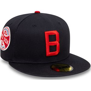 Boston Red Sox Cooperstown Patch Navy 59FIFTY Cap (7 1/2) XL