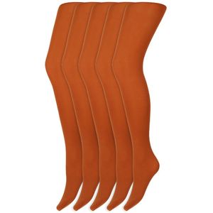 Gekleurde panty’s | Micro | 60 Denier | Merk: Marianne | Maat: S t/m XXL | Kleur: Cognac | 5 Paar