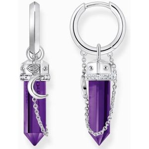 Thomas Sabo - Hoepeloorbellen - Violet - Zilver - Zirkoon - Gezwart