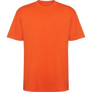 2 Pack Fire Oranje oversized unisex t-shirt katoen Model Bull merk Roly maat L