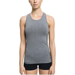 Pure Lime - Dames Tanktop - sport bh - fitness - hardlopen - tennis - grote maten - Grijs - Maat S/M