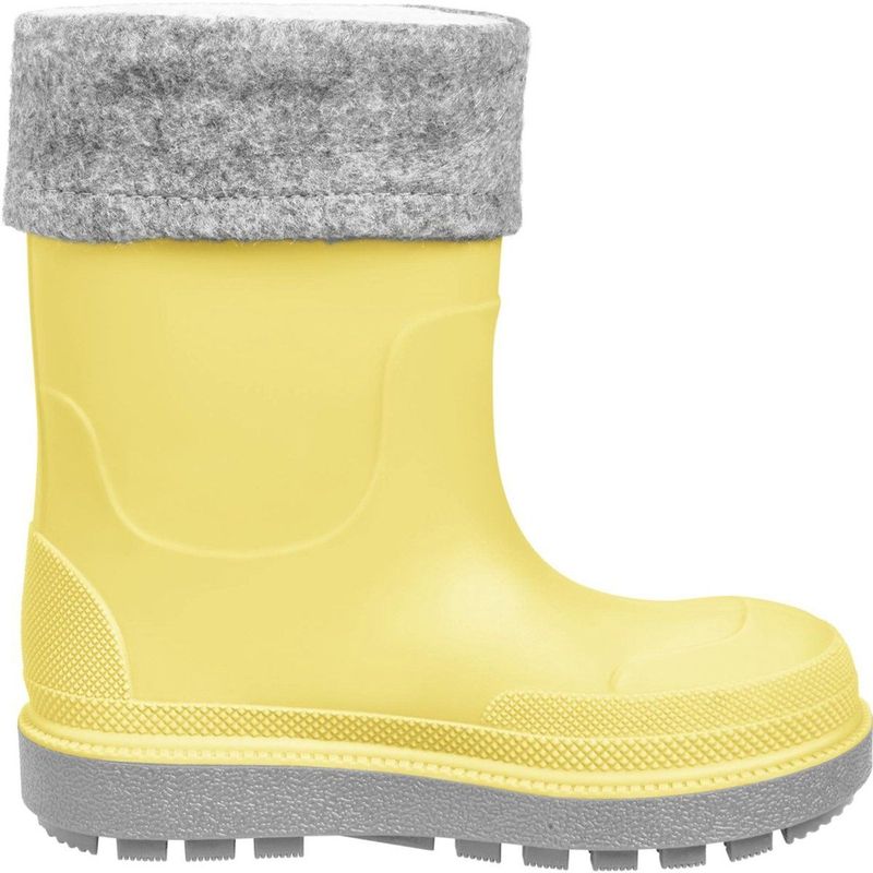 Playshoes - Regenlaarzen - Geel - Rubber - Gevoerde Laarssok