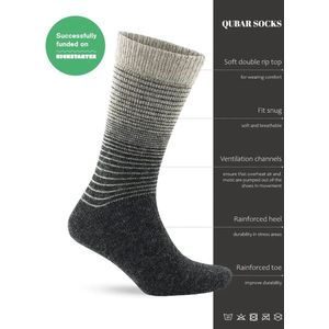 Qubar Socks - Alpaca Sokken - Gestreept