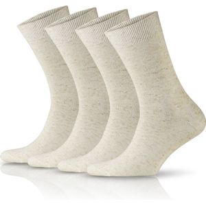 GoWith Biologisch Katoen Sokken-4 paar-Linnen Sokken-Maat 39-42