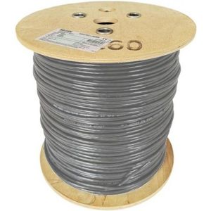 FTP (UTP) Cat.6a LSNH Belden 10GXE00D grijs 100 meter haspel / 10 Gbps Netwerkkabel / Internet Kabel / LAN kabel