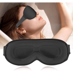 Verduisterend 3D stereo Slaapmasker - Zwart - voor diepe slaap