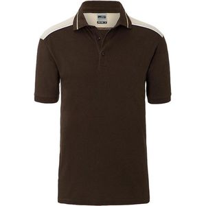 James and Nicholson Heren Werkkleding niveau 2 Polo (Bruin/steen)
