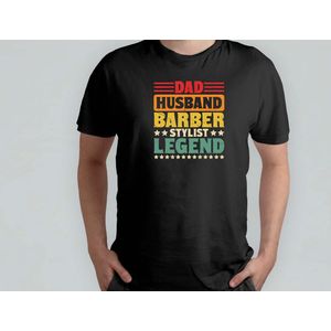 Dad Barber Legend - T Shirt - BarberLife - FreshFade - BarberShopVibes - HairArt - BarbierLeven - StrakkeFade - BarbierShopStijl - HaarKunst