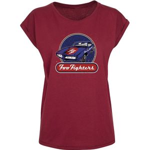 Foo Fighters Corvette T-shirt bordeaux M Katoen - Band merch Bands