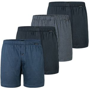 Schiesser Heren boxershort 4 pack Singel-Jersey