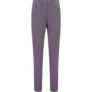 Coraille dames broek, Anke met elastische tailleband, mauve, maat 46 (maten 36 t/m 52) stretch, fijne kwaliteit, zonder rits, steekzakken