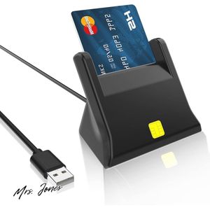 Mrs. Jones USB Smart Card Reader - Power Status LED - No Driver Required