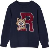 Vertbaudet - Jacquard Trui - Jongens - Lange Mouwen - Ronde Hals - 100% Katoen