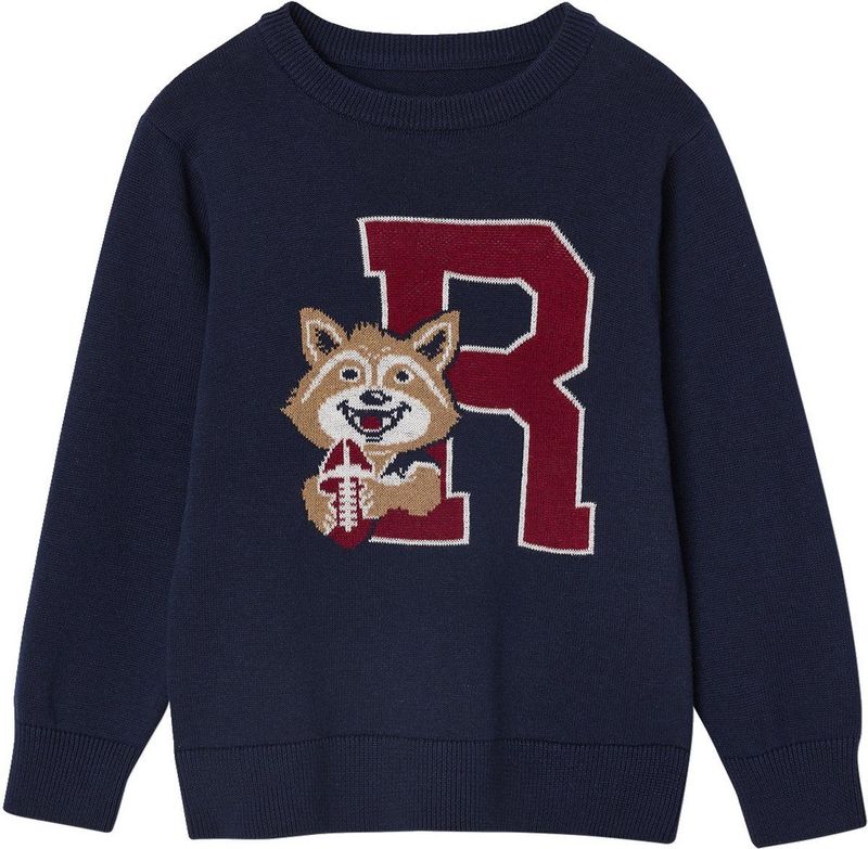 Vertbaudet - Jacquard Trui - Jongens - Lange Mouwen - Ronde Hals - 100% Katoen